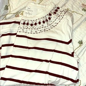 🐝Talbots striped long sleeve